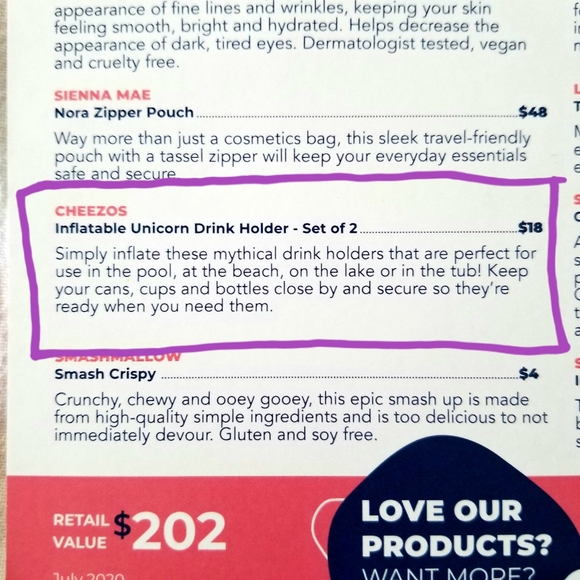 💥 Cheezos Inflatable Unicorn Cupholder Set - Picture 3 of 3